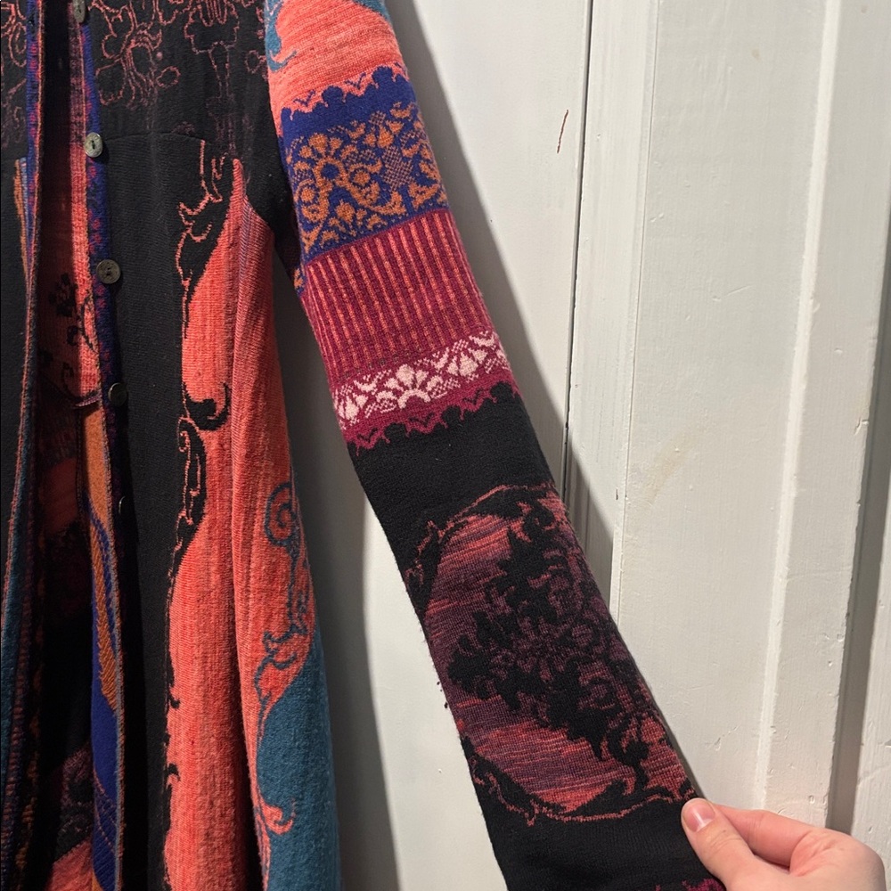 IVKO wool multicolor long button down cardigan sw… - image 5